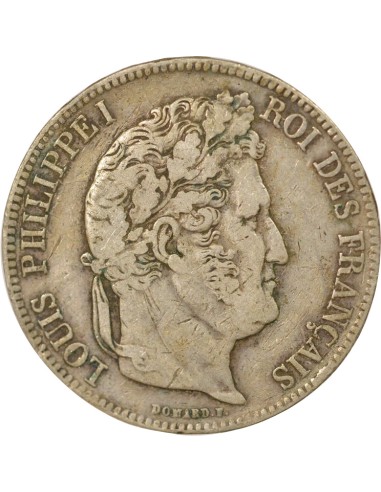 Tr. en Relief 5 francs Argent 1839 D Lyon