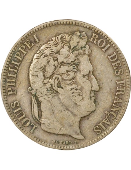 Tr. en Relief 5 francs Argent 1839 D Lyon