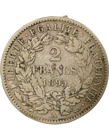 IIIe République 2 francs Argent 1895 A - Paris