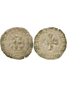 Duché de Bretagne François II de Bretagne A la Targe 1 blanc Billon 1458-1488 9 Rennes