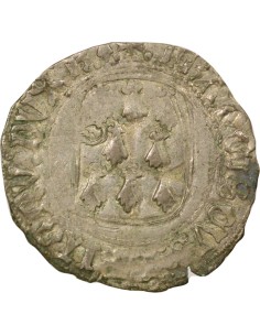 Duché de Bretagne François II de Bretagne A la Targe 1 blanc Billon 1458-1488 9 Rennes 2