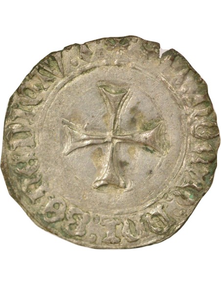Duché de Bretagne François II de Bretagne A la Targe 1 blanc Billon 1458-1488 9 Rennes