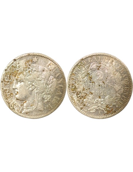 IIIe République 2 francs Argent 1895 A - Paris