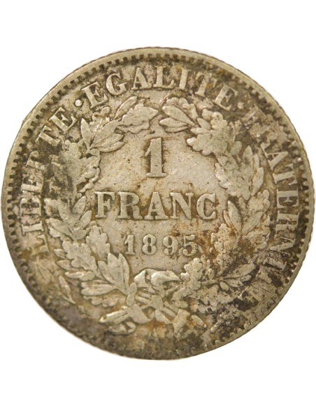 IIIe République 1 franc Argent 1895 A - Paris