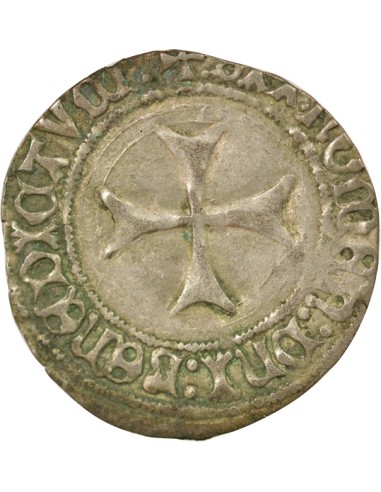 Duché de Bretagne François II de Bretagne A la Targe 1 blanc Billon 1458-1488 T Nantes