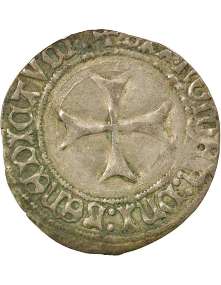 Duché de Bretagne François II de Bretagne A la Targe 1 blanc Billon 1458-1488 T Nantes