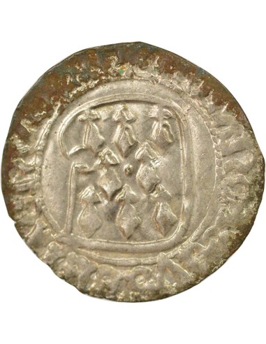 Duché de Bretagne François II de Bretagne A la Targe 1 blanc Billon 1458-1488 9 Rennes