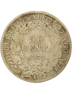IIIe République 50 centimes Argent 1872 K Bordeaux 2
