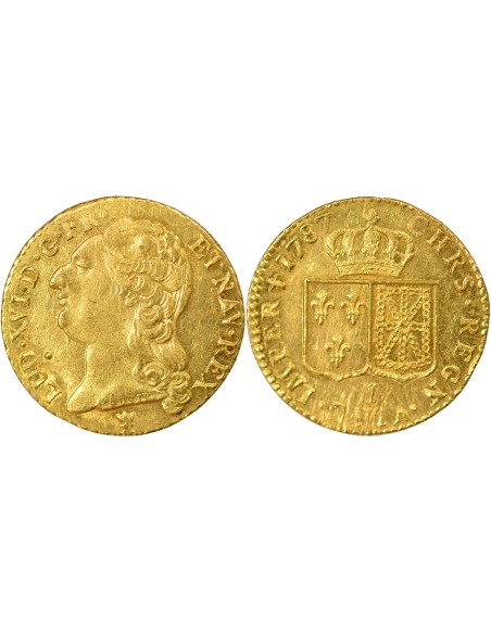 Louis XVI 1 louis d'or Or 1787 I Limoges