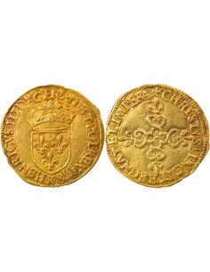 Henri III Au Soleil 1 ecu d'or Or 1578 K Bordeaux