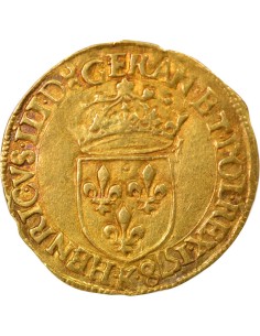 Henri III Au Soleil 1 ecu d'or Or 1578 K Bordeaux 2