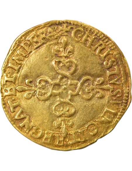 Henri III Au Soleil 1 ecu d'or Or 1578 K Bordeaux