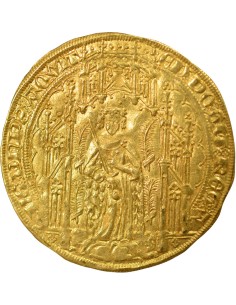 Edouard dit le Prince Noir 1 pavillon d'or Or 1362-1372 H La Rochelle 2