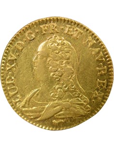Louis XV Au Buste Habillé 1/2 louis d'or Or 1728 A - Paris 2