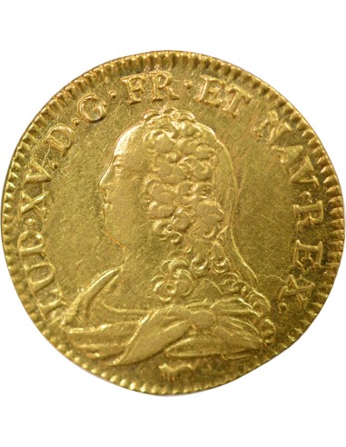 Louis XV Au Buste Habillé 1/2 louis d'or Or 1728 A - Paris