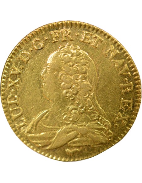 Louis XV Au Buste Habillé 1/2 louis d'or Or 1728 A - Paris