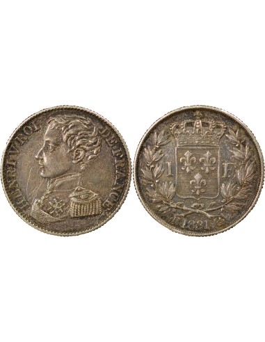 Henri V 1 franc Argent 1831