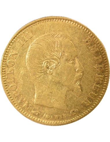 Napoléon III Tête nue 5 francs Or 1857 A - Paris
