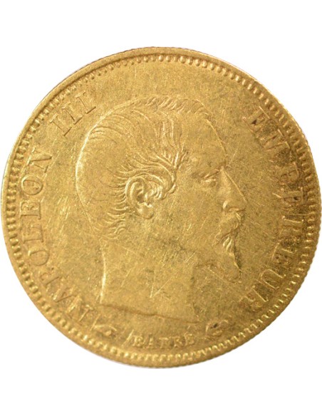 Napoléon III Tête nue 5 francs Or 1857 A - Paris