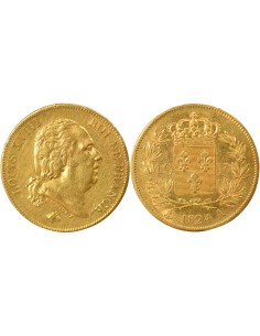 Louis XVIII 40 francs Or 1824 A - Paris