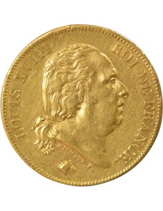 Louis XVIII 40 francs Or 1824 A - Paris 2