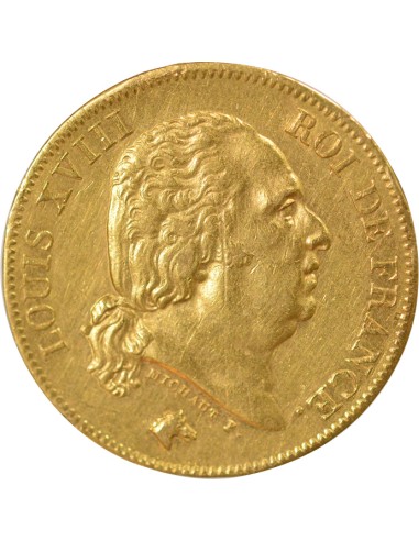 Louis XVIII 40 francs Or 1824 A - Paris