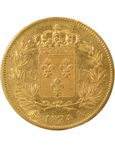Louis XVIII 40 francs Or 1824 A - Paris