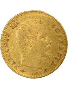 Napoléon III Tête nue 5 francs Or 1858 A - Paris 2