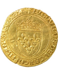 Louis XII Au Soleil 1 ecu d'or au soleil Or 1498-1507 Saint-Pourçain 2