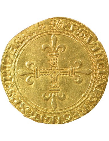 Louis XII Au Soleil 1 ecu d'or au soleil Or 1498-1507 Saint-Pourçain