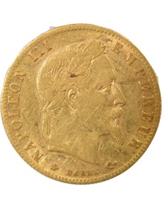 Napoléon III Tête Laurée 5 francs Or 1863 A - Paris 2