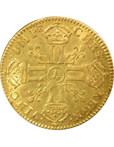 Louis XIV Aux Huit L 1 louis d'or Or 1668 A - Paris