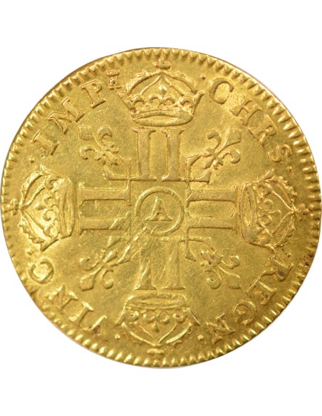 Louis XIV Aux Huit L 1 louis d'or Or 1668 A - Paris