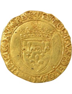 Louis XII Au Soleil 1 ecu d'or au soleil Or 1498-1507 D Lyon 2