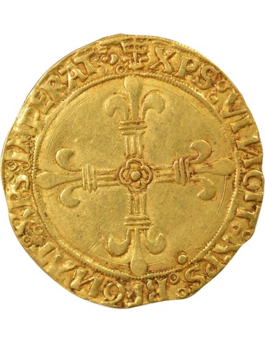 Louis XII Au Soleil 1 ecu d'or au soleil Or 1498-1507 D Lyon