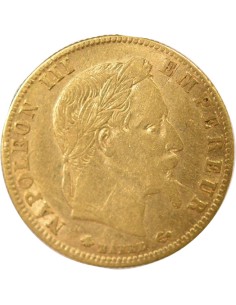 Napoléon III Tête Laurée 5 francs Or 1866 A - Paris 2