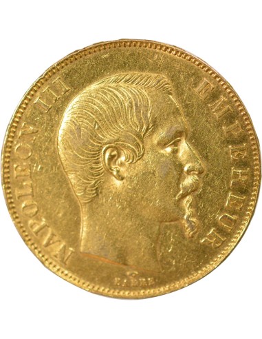 Napoléon III Tête nue 50 francs Or 1857 A - Paris