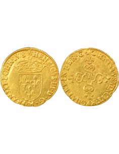 Henri III Au Soleil 1 ecu d'or Or 1578 M Toulouse