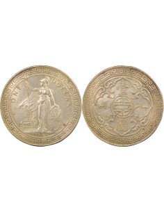 Grande Bretagne Trade Dollar 1 Dollar Argent 1930 B Bombay