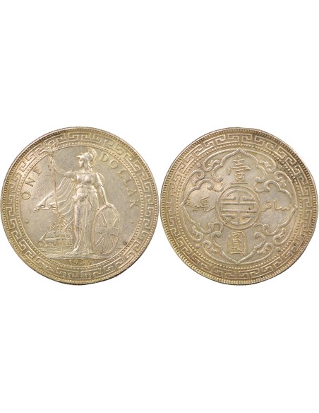 Grande Bretagne Trade Dollar 1 Dollar Argent 1930 B Bombay