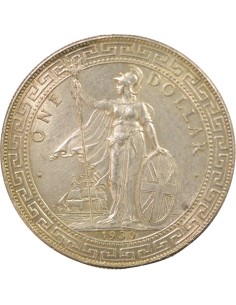Grande Bretagne Trade Dollar 1 Dollar Argent 1930 B Bombay 2
