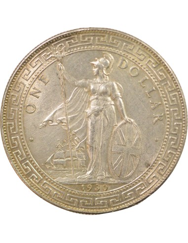 Grande Bretagne Trade Dollar 1 Dollar Argent 1930 B Bombay