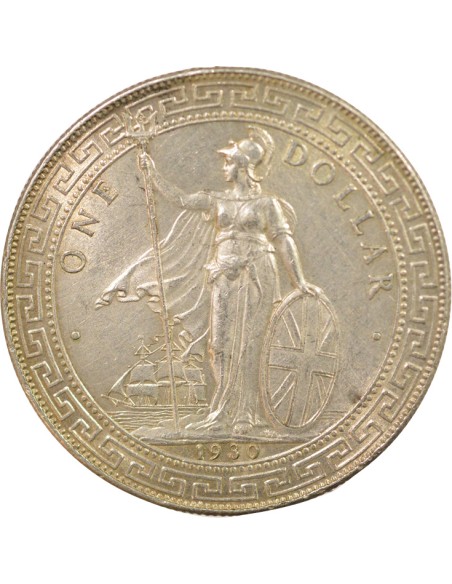 Grande Bretagne Trade Dollar 1 Dollar Argent 1930 B Bombay
