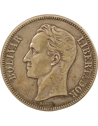 Général et Homme d'Etat 5 bolivares Argent 1936 Philadelphie