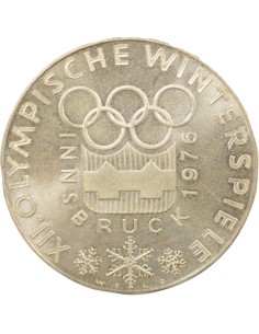 Autriche Jeux Olympiques d’Innsbruck 100 schilling Argent 1974 A Vienne 2