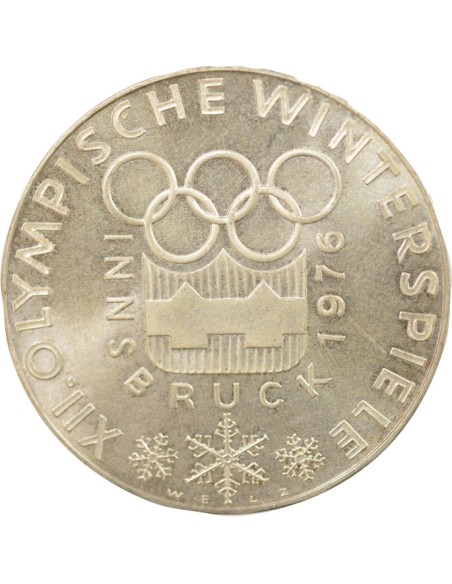 Autriche Jeux Olympiques d’Innsbruck 100 schilling Argent 1974 A Vienne