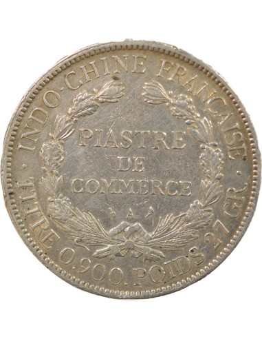 Indo-Chine Fr. Type 2 1 piastre Argent 1906 A - Paris