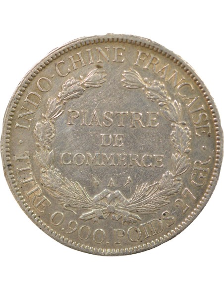 Indo-Chine Fr. Type 2 1 piastre Argent 1906 A - Paris