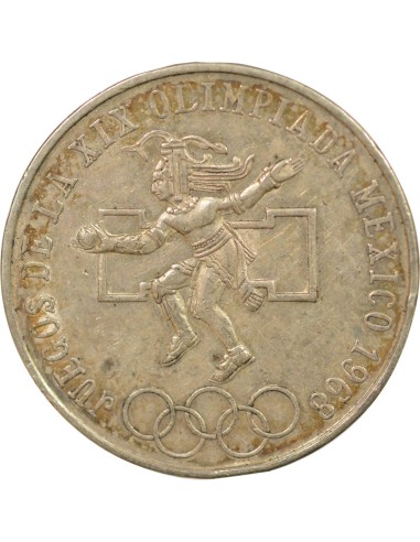 Mexique Jeux Olympiques 25 pesos Argent 1968 Mo Mexico City