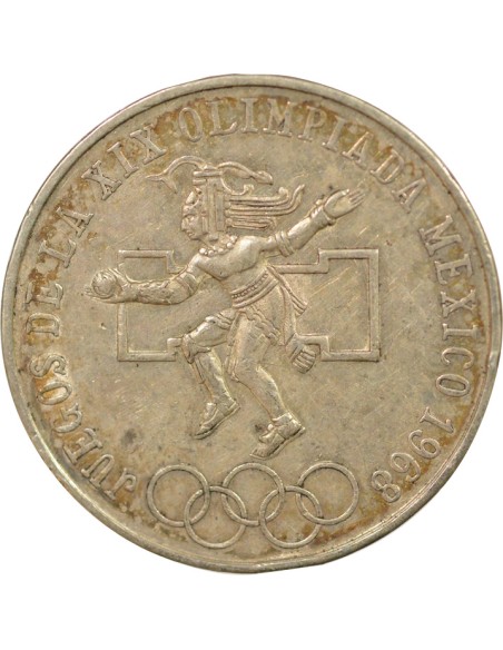Mexique Jeux Olympiques 25 pesos Argent 1968 Mo Mexico City